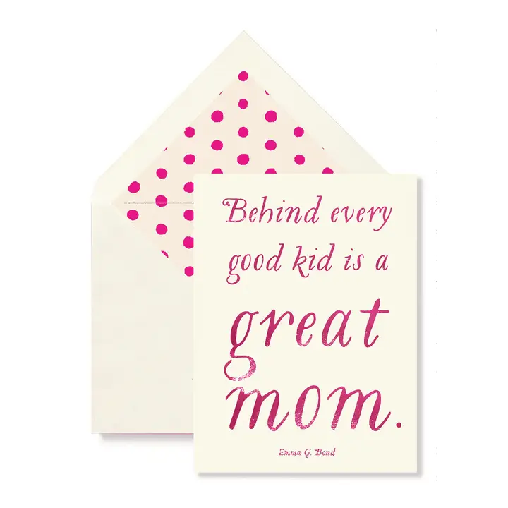 A GREAT MOM CARD