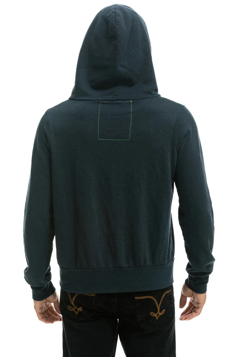 AVIATOR NATION UNISEX 5 STRIPE ZIP HOODIE - CHARCOAL - Image 3