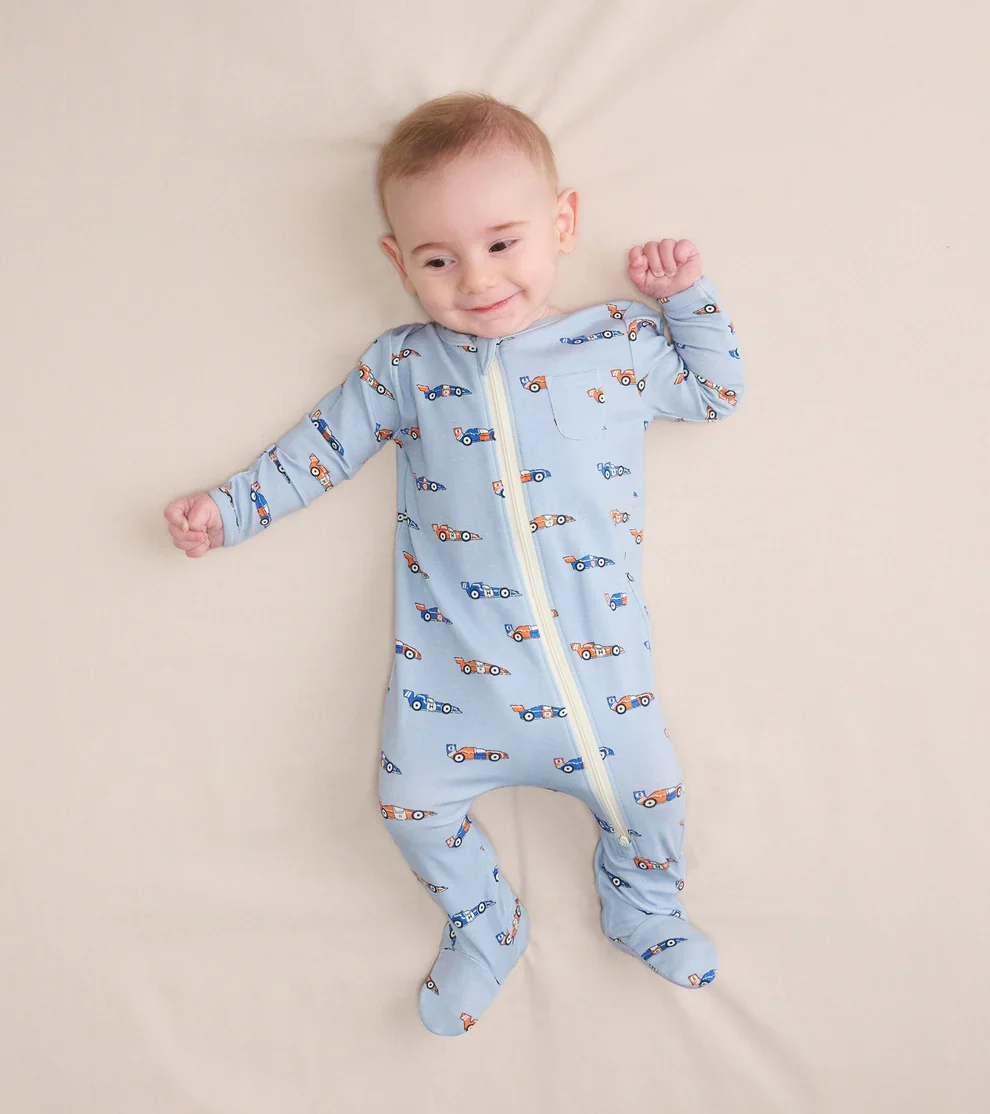 BABY BOYS GRAND PRIX BAMBOO SLEEPER - Image 3
