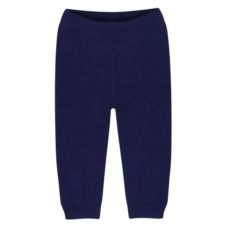 BABY NAVY KNIT PANTS