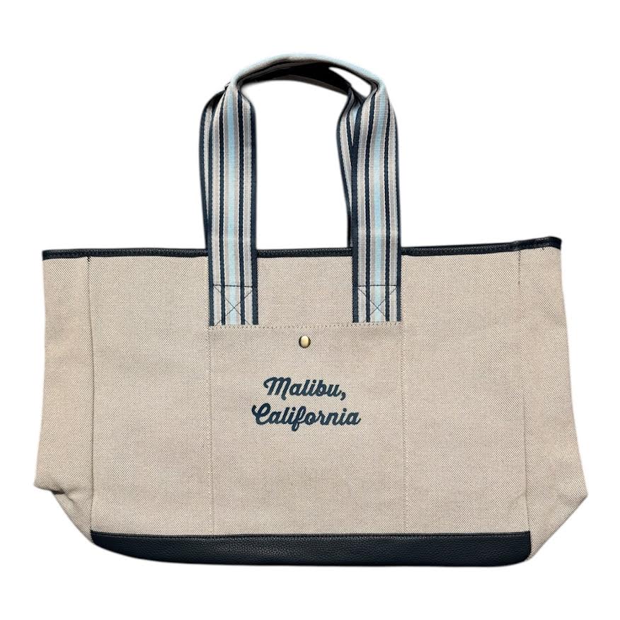 MALIBU NAVY STRIPE TOTE
