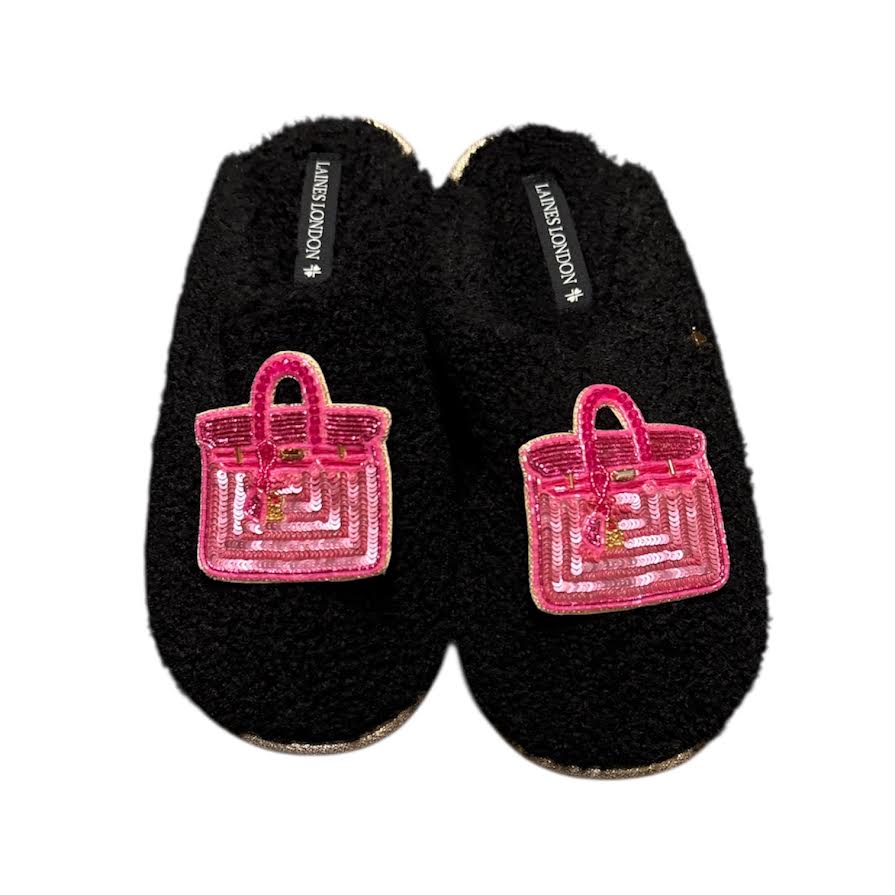 PINK HANDBAG SLIPPERS