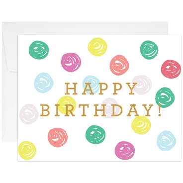 BIRTHDAY DOTS CARD