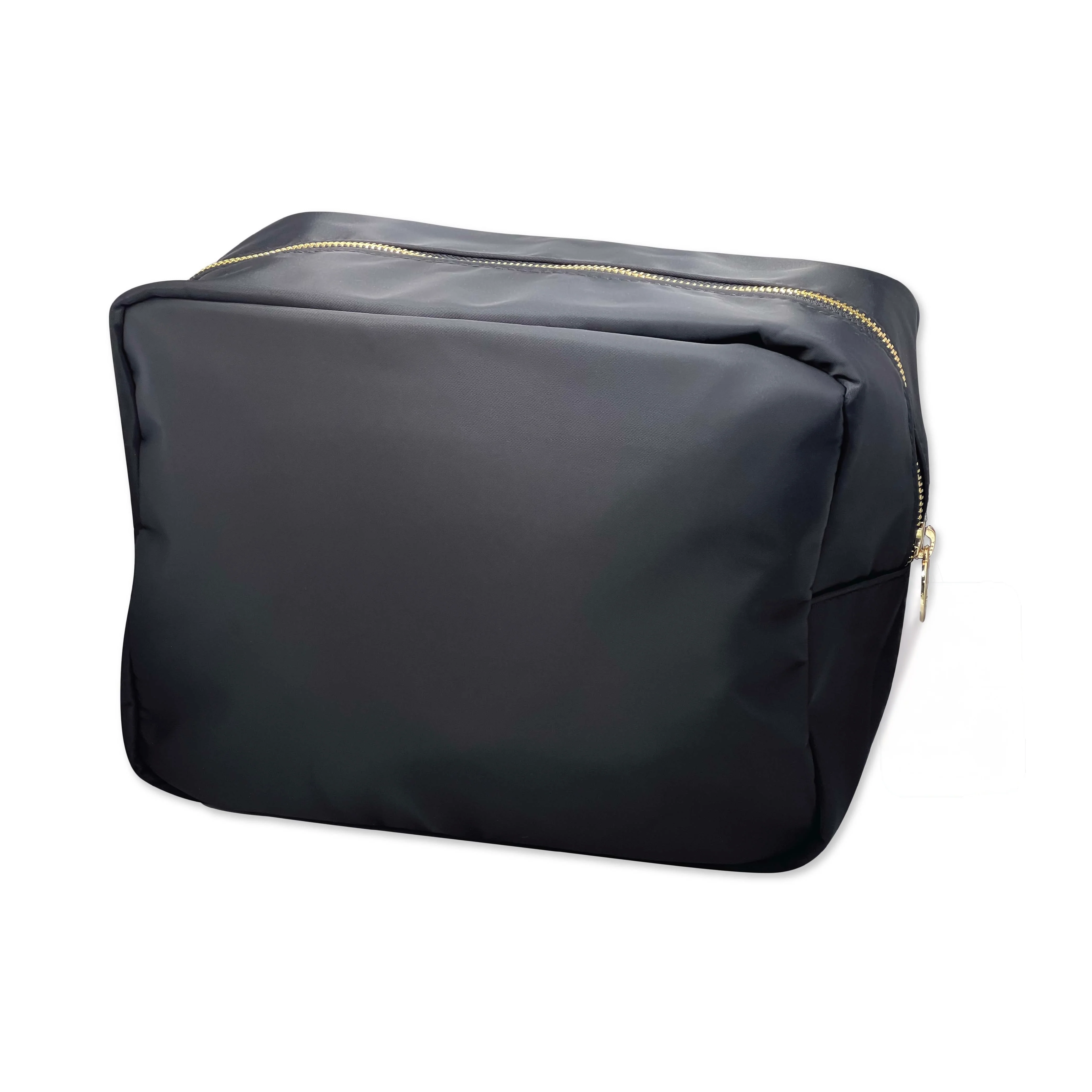 BLACK LARGE COSMETIC POUCH