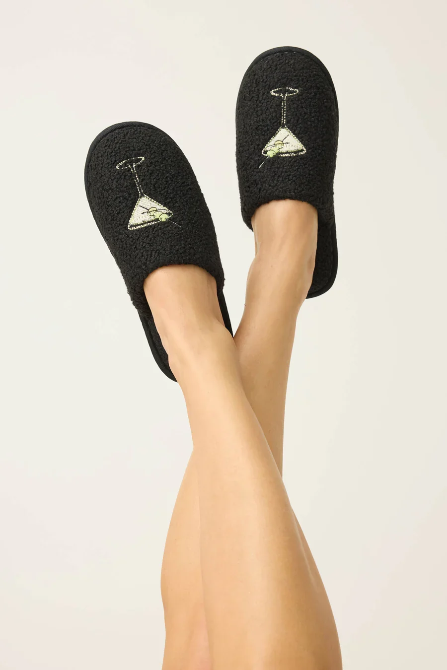 BLACK MARTINI SLIPPERS