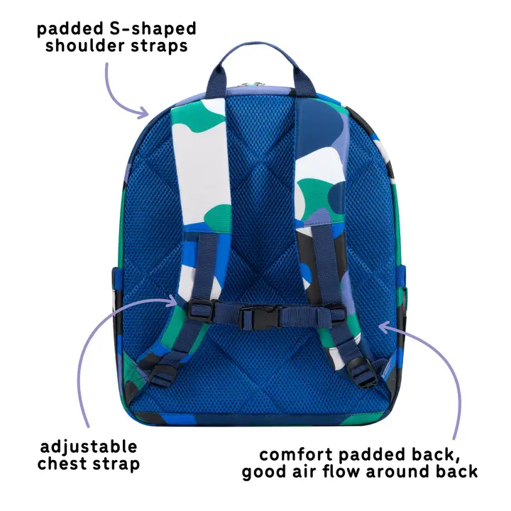 BLUE GREEN CAMO BACKPACK - Image 2
