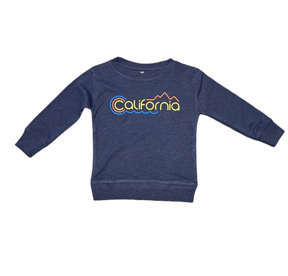 BOYS CA SEA L/S BLUE TEE