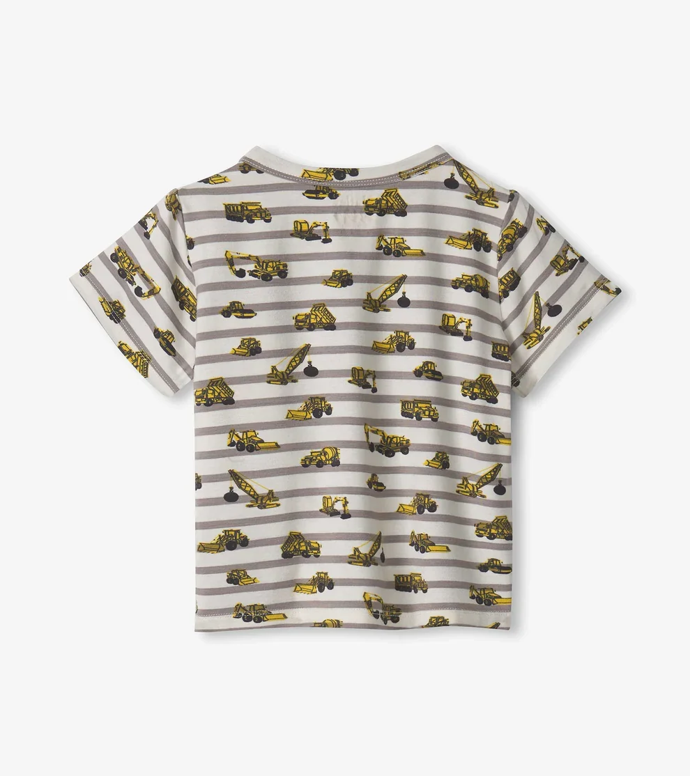 BOYS CONSTRUCTION BAMBOO HENLEY TEE - Image 2