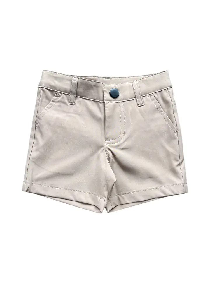 BOYS KHAKI DRESS SHORTS