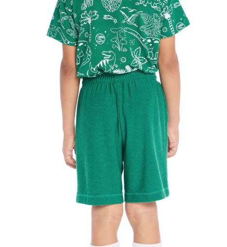 BOYS WILD GREEN KNIT COZY BEACH SHORT - Image 2