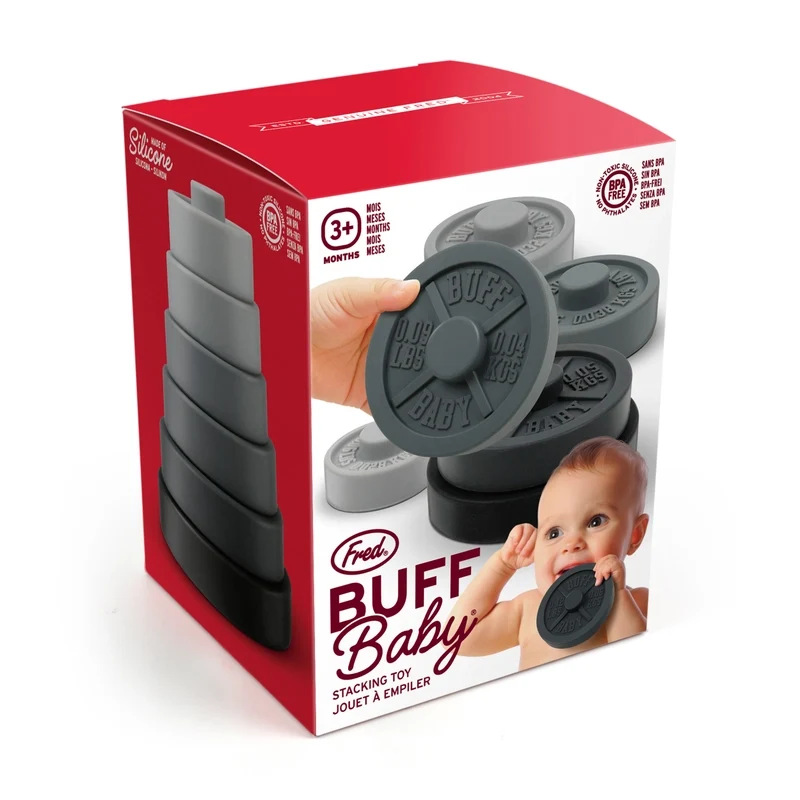 BUFF BABY WEIGHT PLATE STACKING TOY