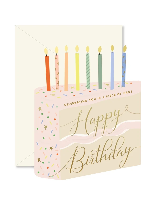 CAKE SLICE BIRTHDAY CARD