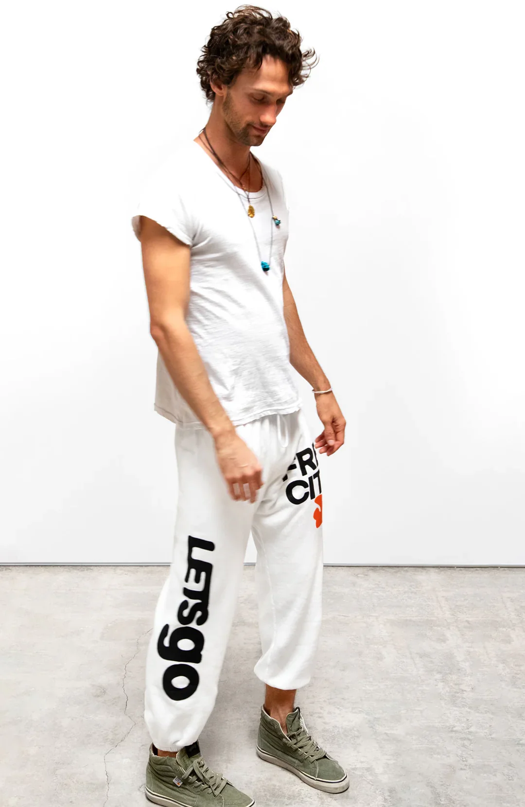 CIRCA'99 OG LETSGO OLDSCHOOL POLYBLEND FLUFF SWEAT- SUPERWHITE - Image 2