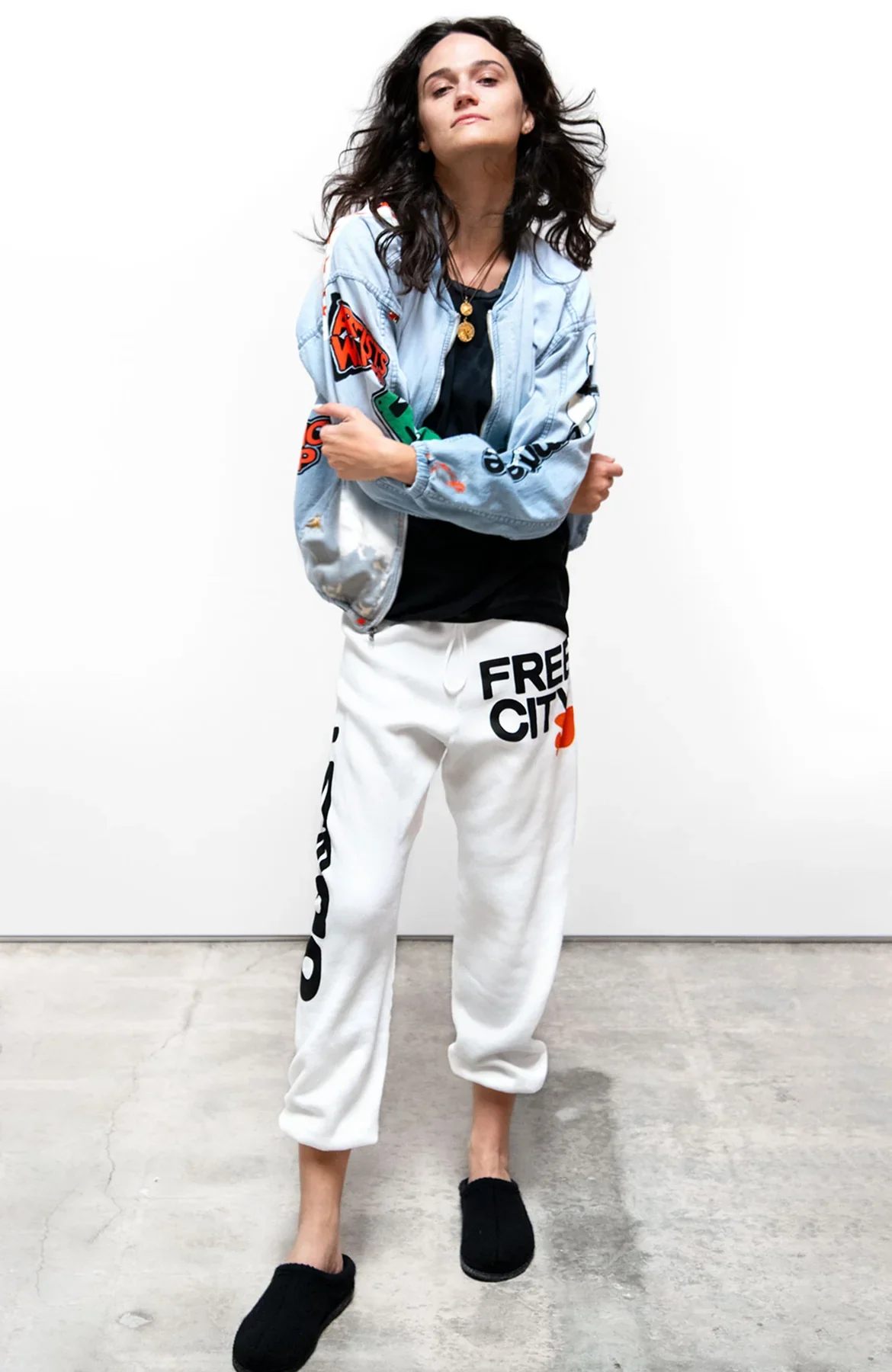 CIRCA'99 OG LETSGO OLDSCHOOL POLYBLEND FLUFF SWEAT- WHITE OUT - Image 3