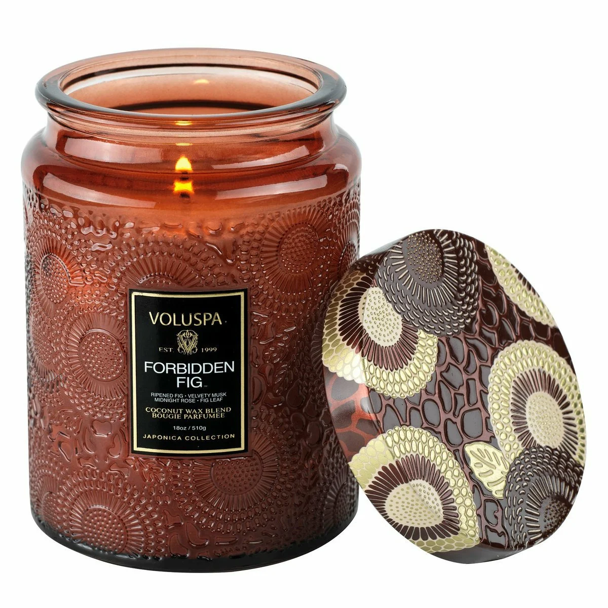 FORBIDDEN FIG LARGE GLASS JAR CANDLE