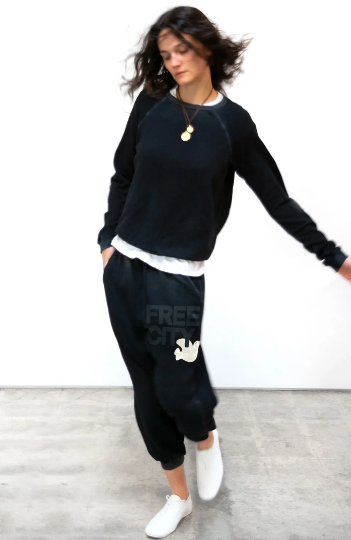 FREECITY LARGE SUNFADES POCKET SWEATPANT - BLACK SPACE - Image 2