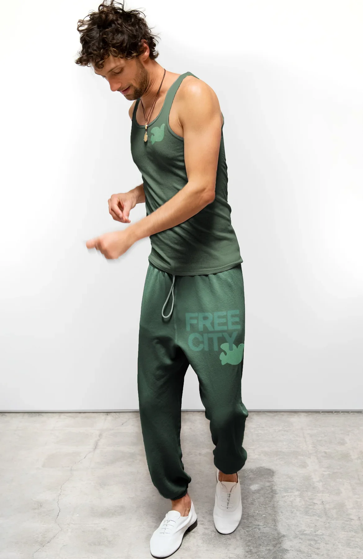 FREECITY LARGE SWEATPANT - EATGREEN - Image 2