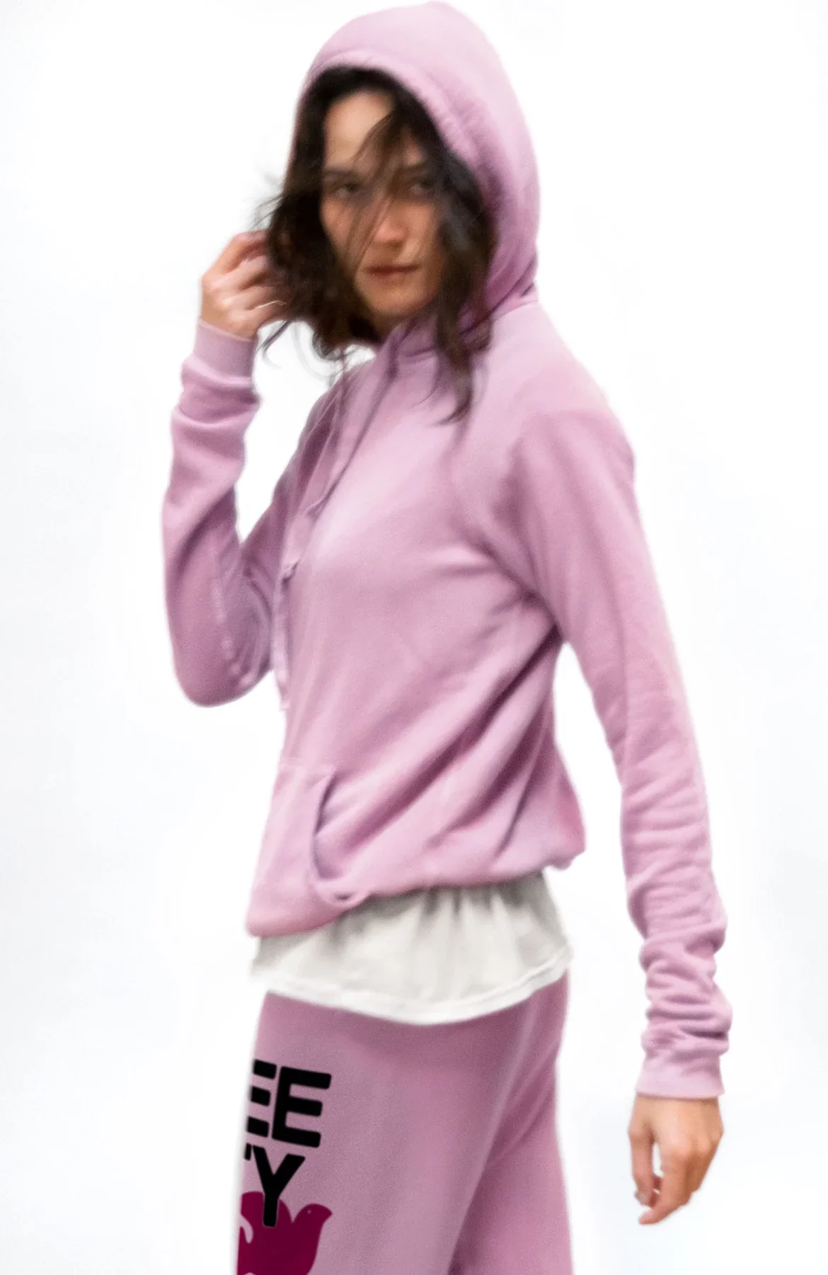 FREECITY SUPERFLUFF LUX  HOODIE - PETAL - Image 2