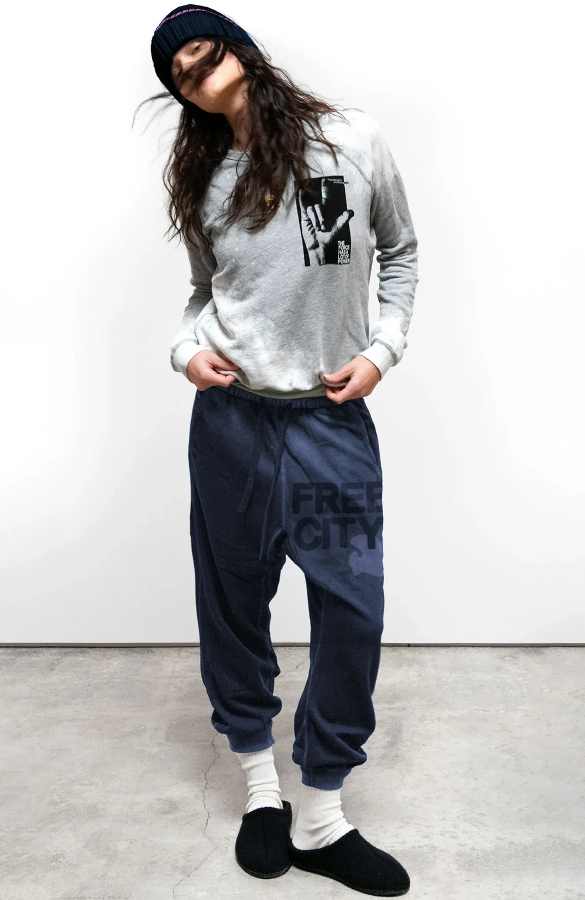 FREECITYLARGE SUNFADES POCKET SWEATPANT - MOONSHROOMS BLUES - Image 2