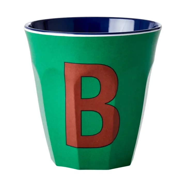 B INITIAL GREEN CUP