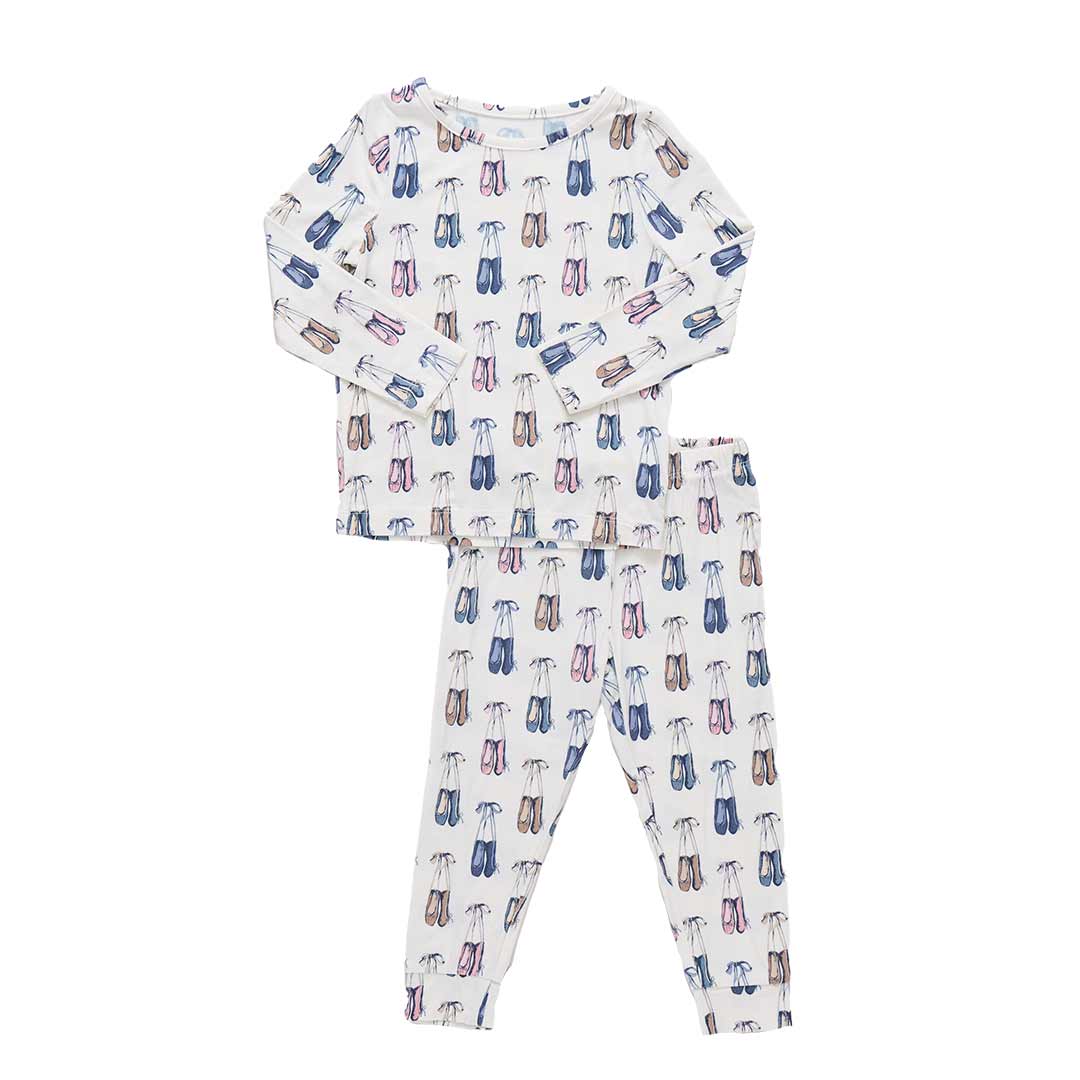 GIRLS BALLET SLIPPERS PJ SET