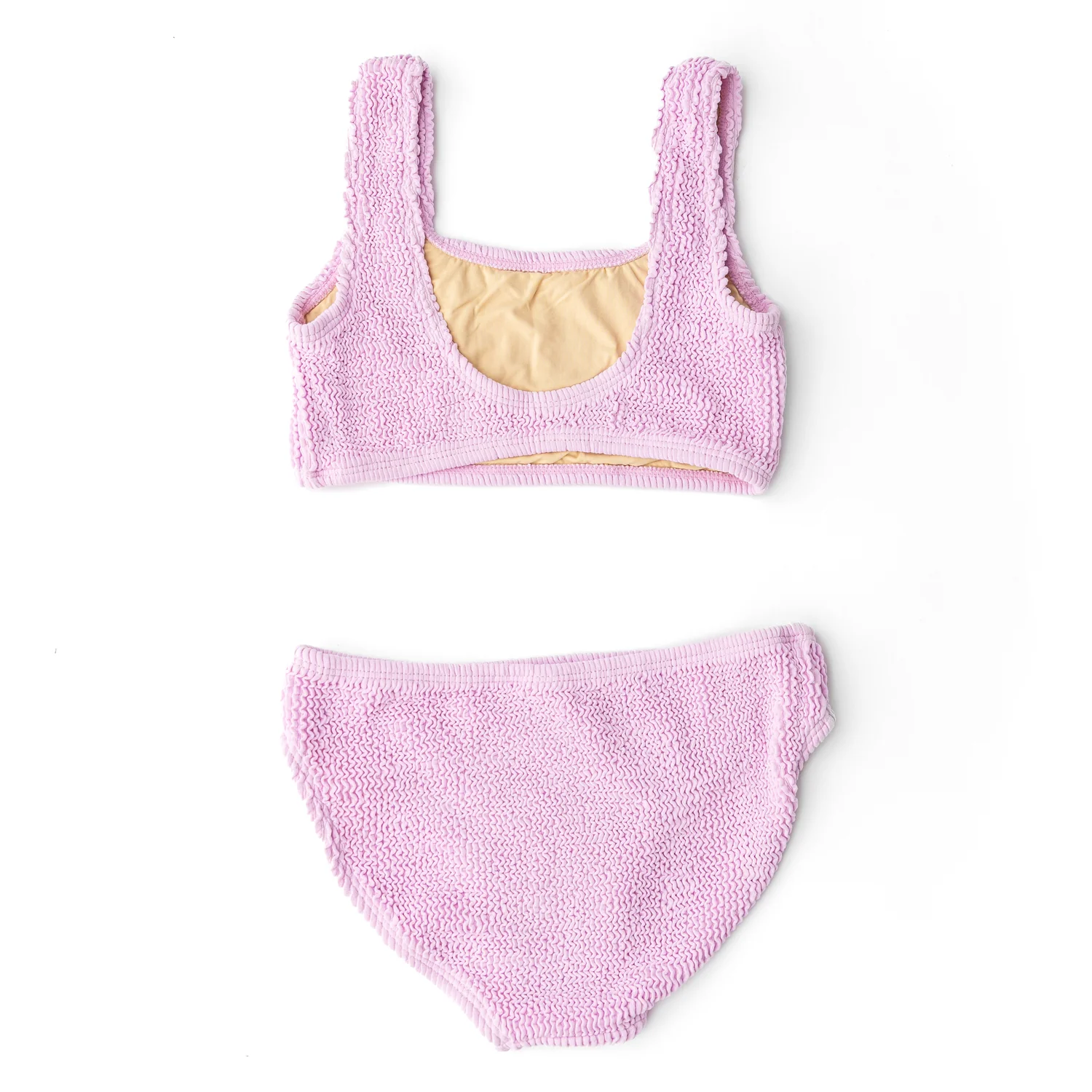 GIRLS LAVENDER CRINKLE 2 PIECE BATHING SUIT - Image 2
