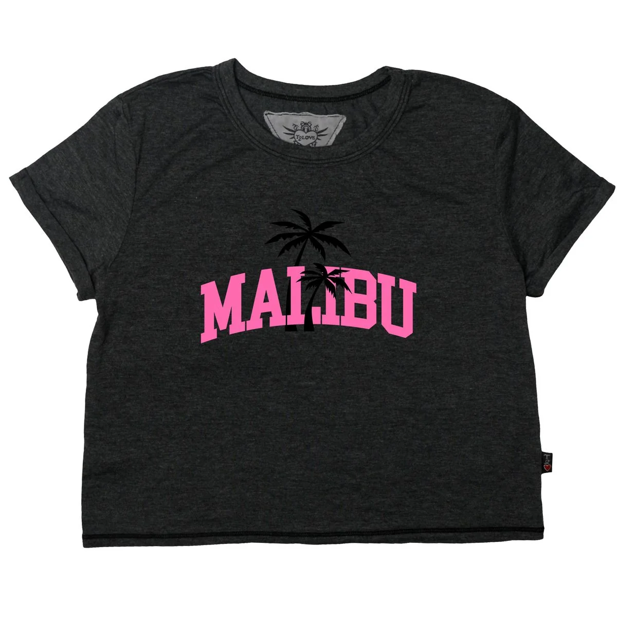 GIRLS MALIBU BLACK T-SHIRT