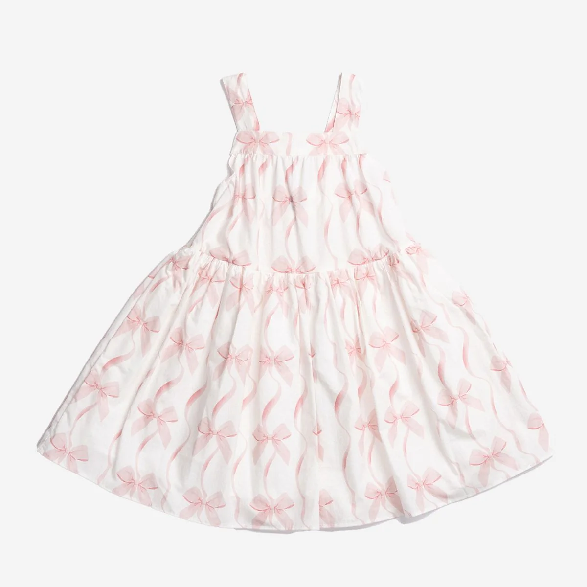 GIRLS PINK BOW DRESS