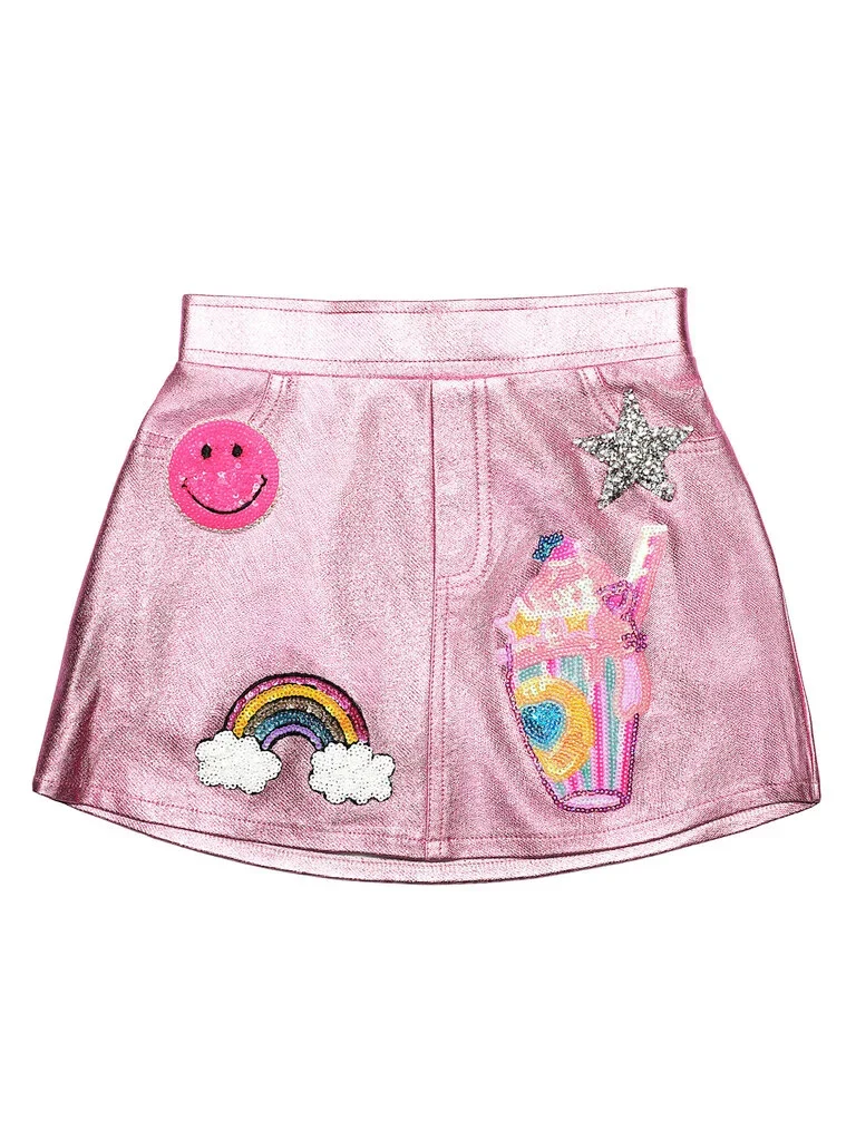 GIRLS PINK ICON SKORT
