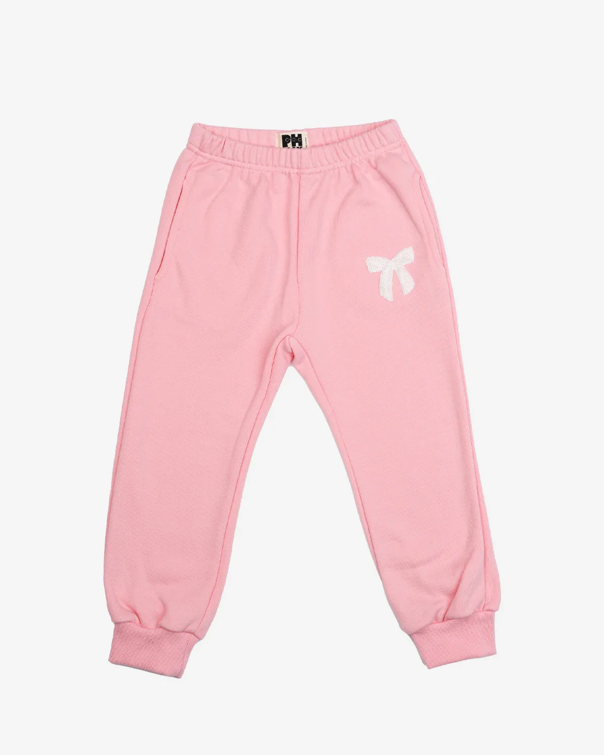 GIRLS PINK LULU BOW SWEATPANTS