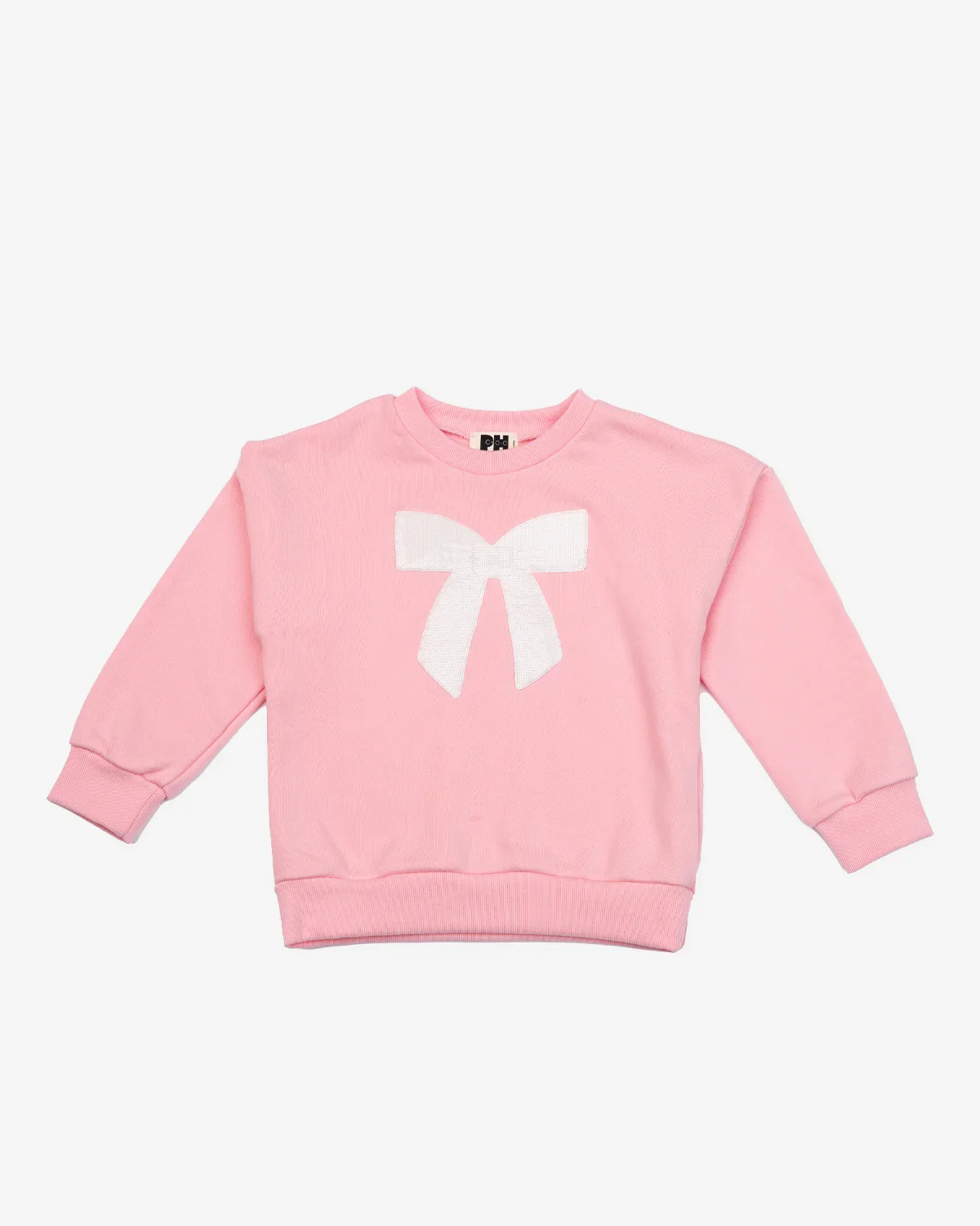 GIRLS PINK LULU BOW SWEATSHIRT