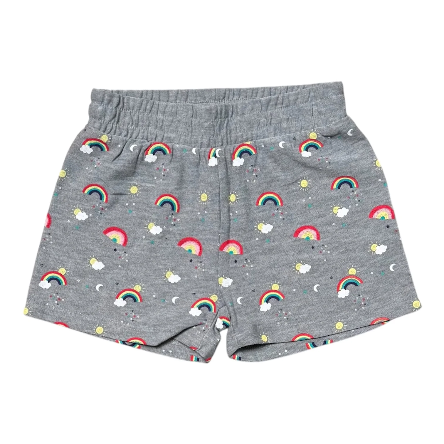 GIRLS RAINBOW GREY SHORTS