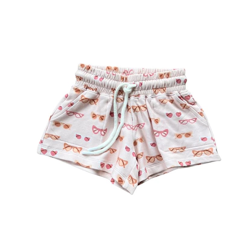 GIRLS RETRO SHADES TERRY SHORTS