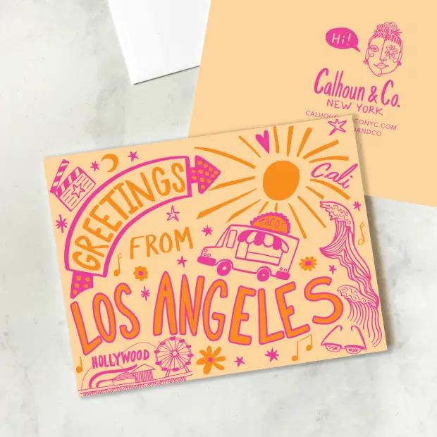 GREETINGS FROM LOS ANGELES! CARD