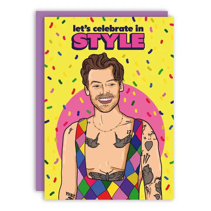 HARRY CELEBRATE IN STYLE BDAY CARD