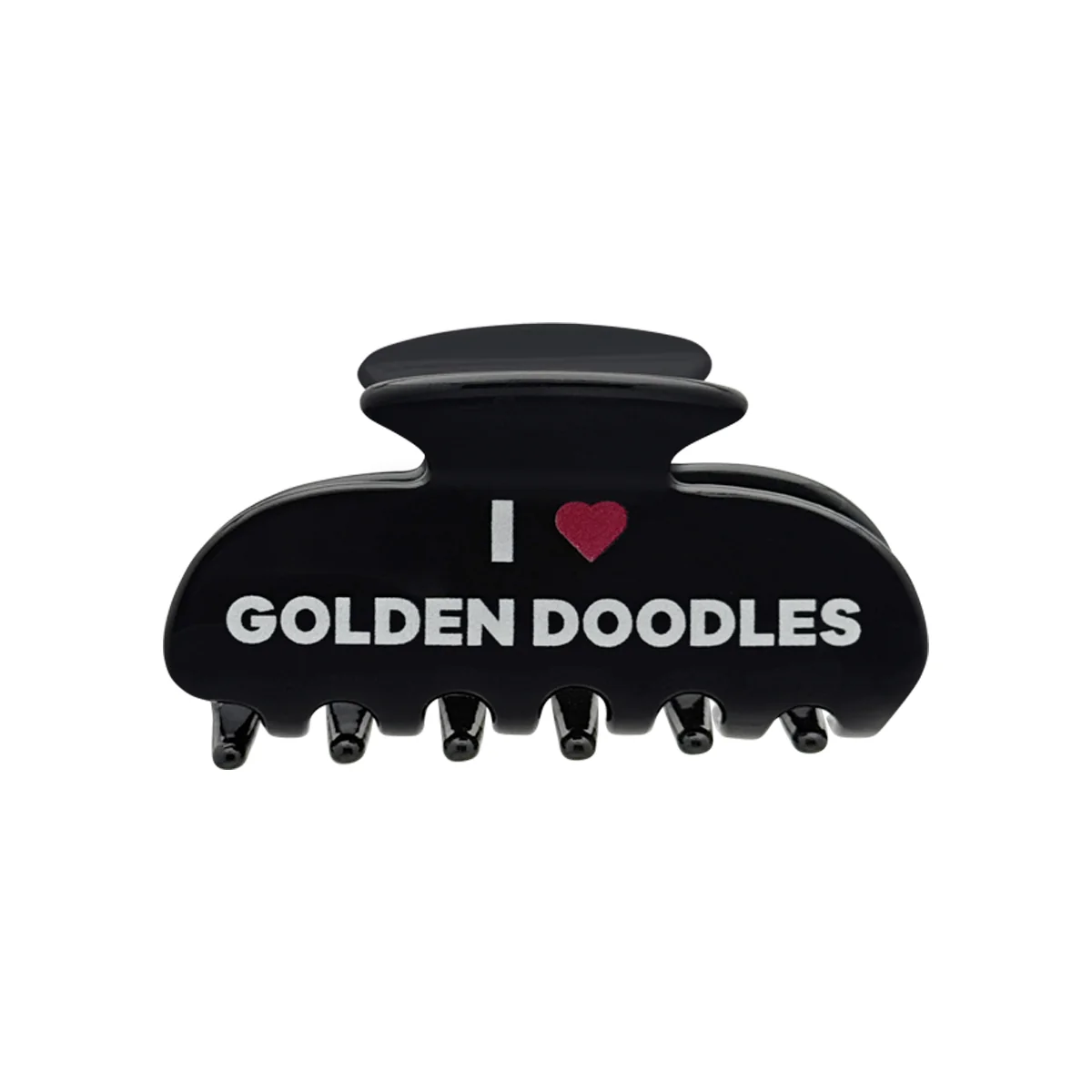 I LOVE GOLDEN DOODLES HAIR CLIP