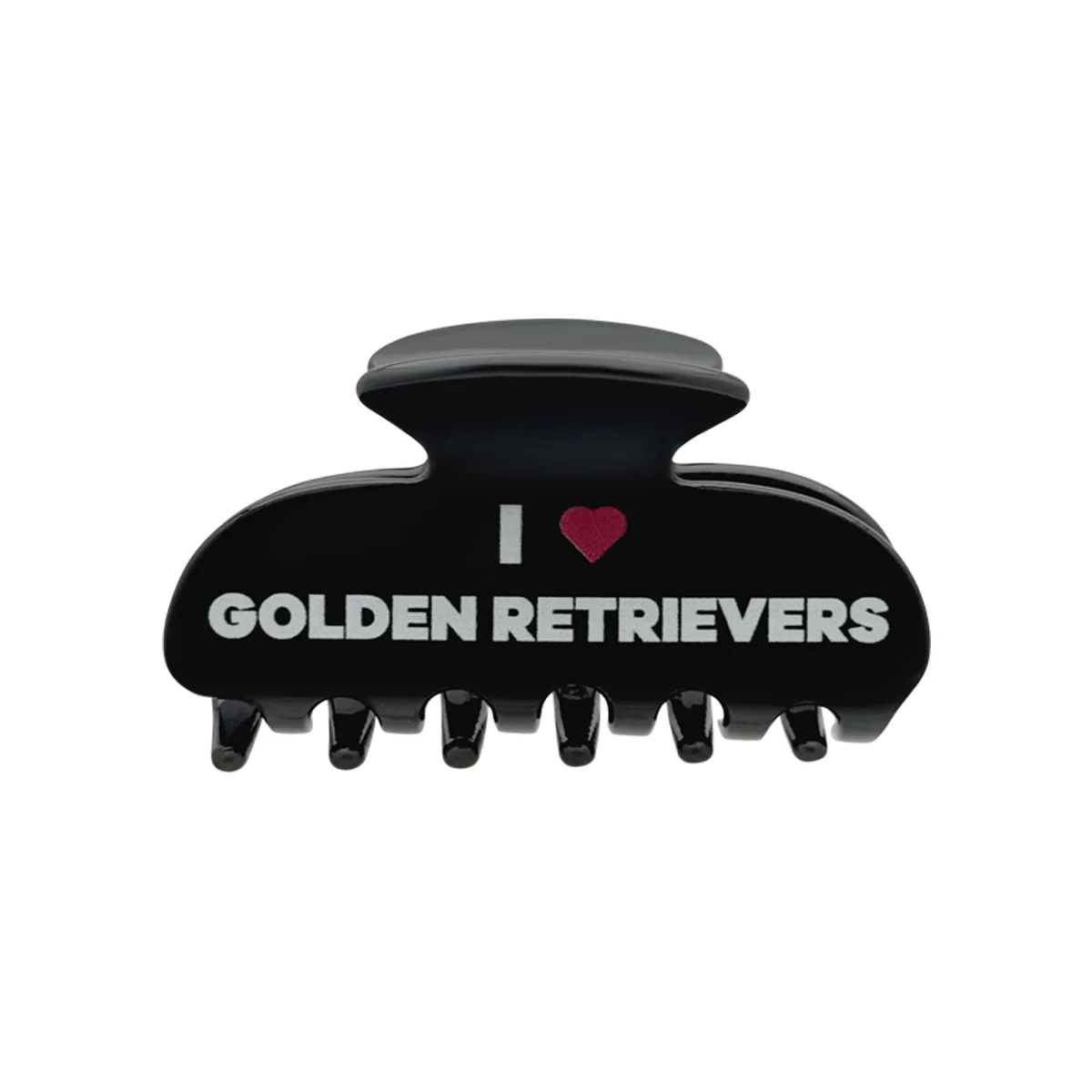 I LOVE GOLDEN RETRIEVERS HAIR CLIP