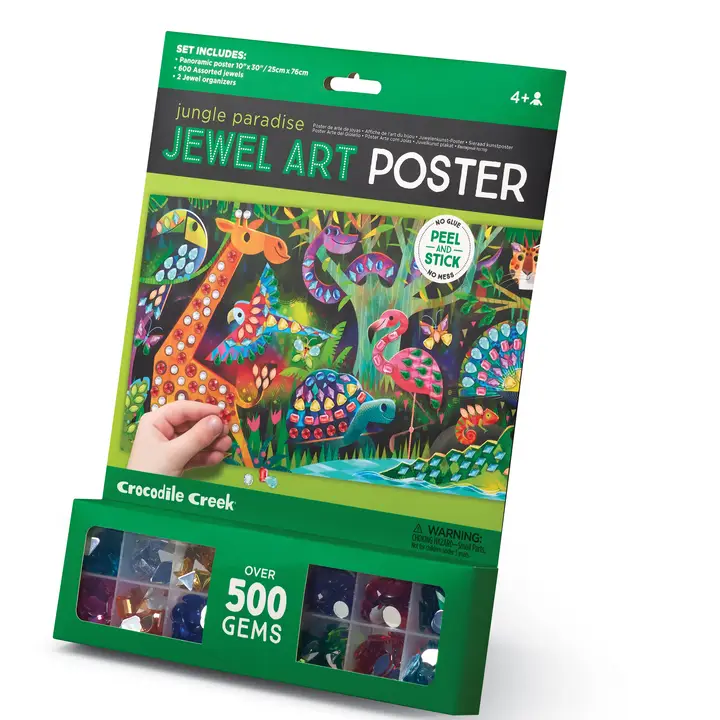JUNGLE PARADISE JEWEL ART POSTER