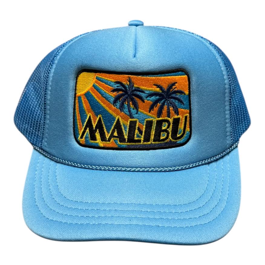 KIDS MALIBU SUNRAY BLACK TRUCKER HAT