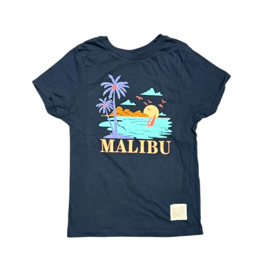 KIDS MALIBU SUNSET NAVY T-SHIRT