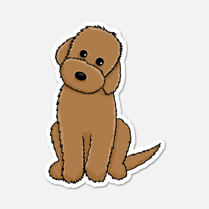 LABRADOODLE DOG STICKER