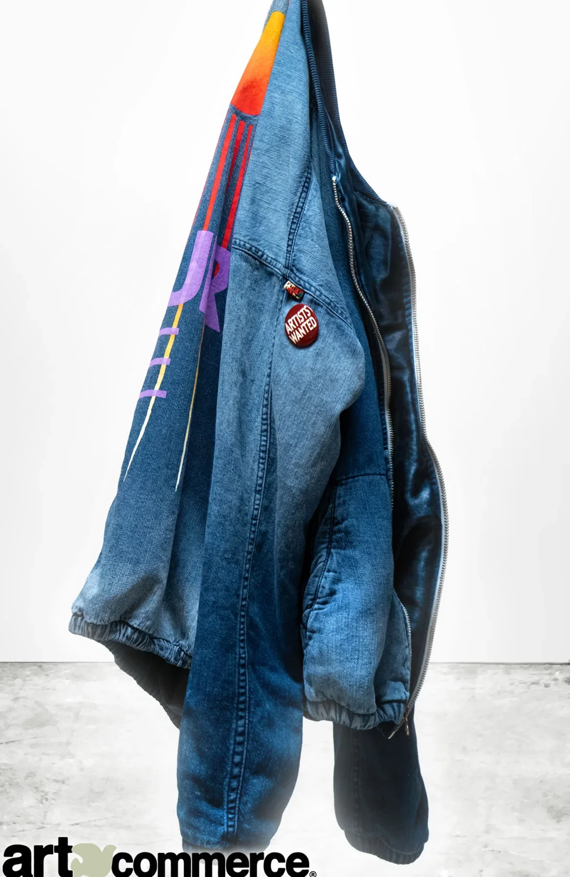 LNL INDIGO/SATIN GLASS-CLOUD BOMBER- INDIGO2 - Image 2