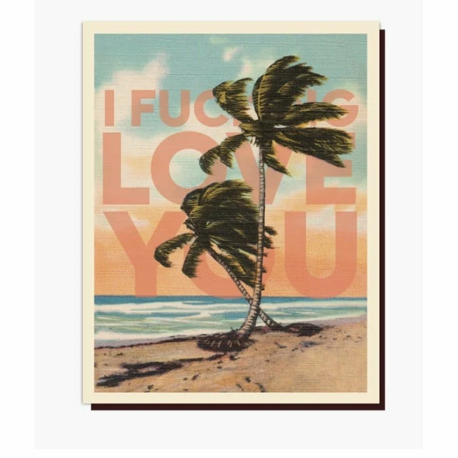 LOVE PALM TREE CARD
