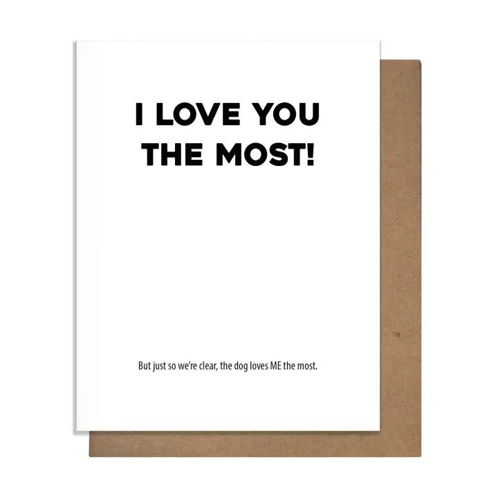 LOVES ME DOG CARD