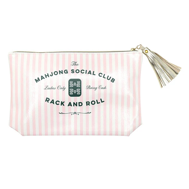 MAHJONG SOCIAL CLUB OIL CLOTH POUCH
