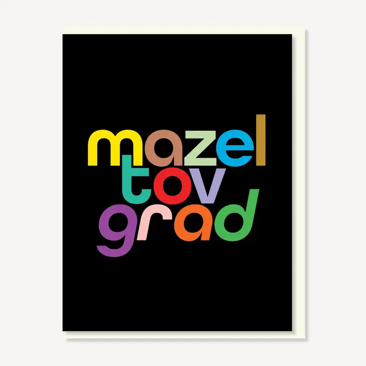 MAZEL TOV GRAD CARD