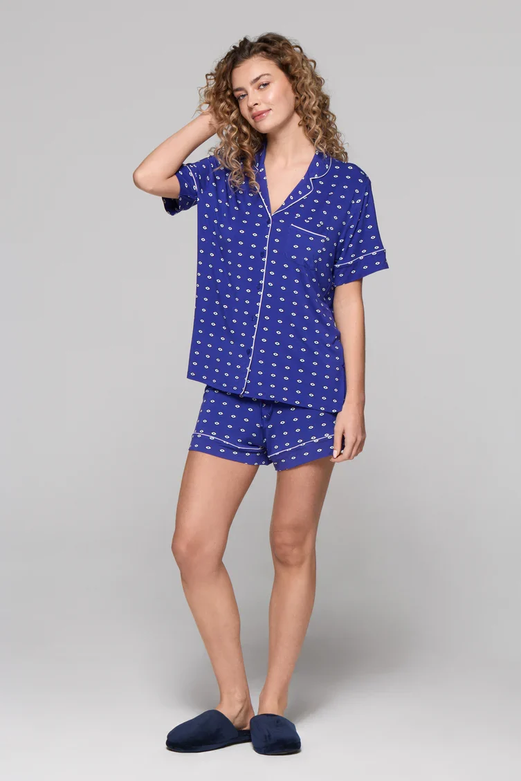 MEET ME IN MYKONOS SHORT PJ SET