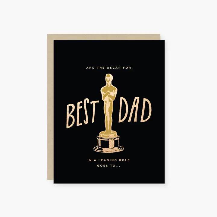 OSCAR FOR BEST DAD CARD
