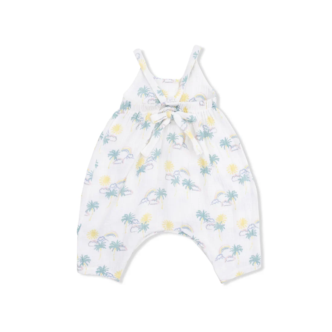 PALM TREES AND RAINBOWS TIE BACK ROMPER - Image 2