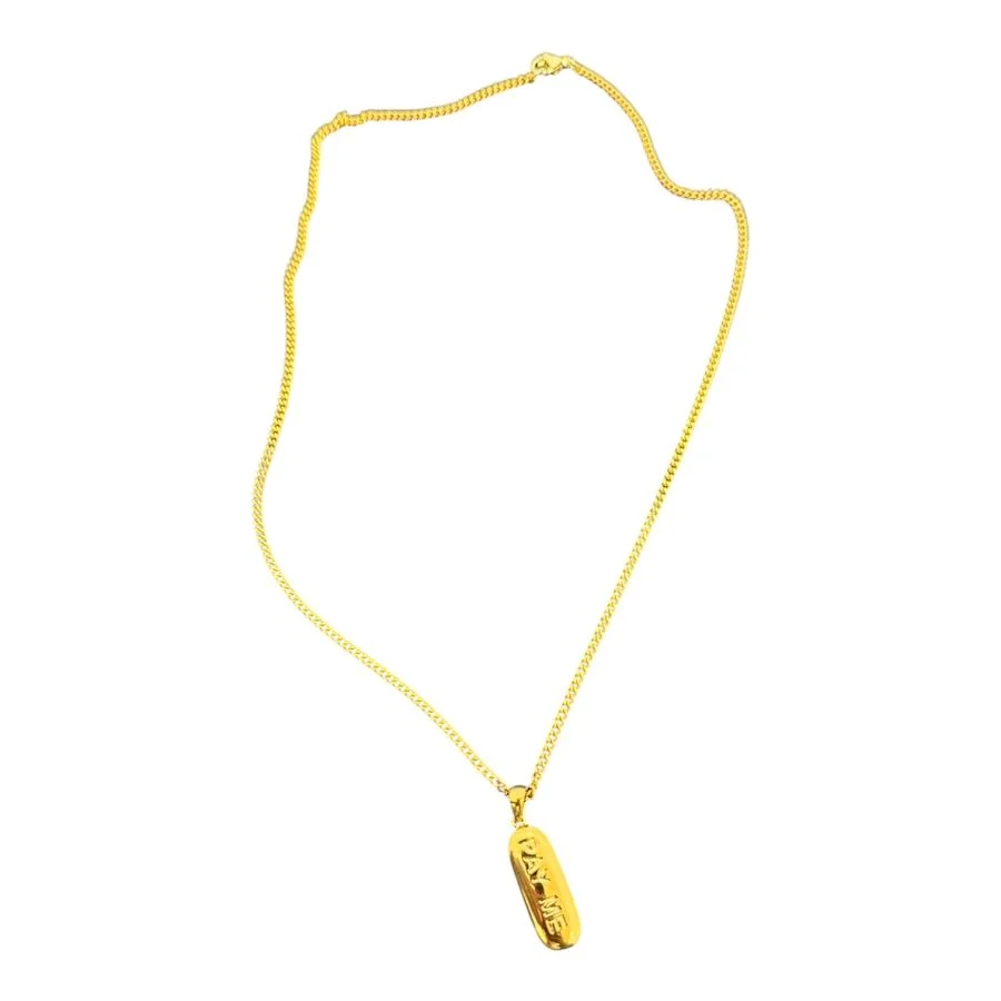 PAY ME GOLD SNAKE CHAIN NECKLACE